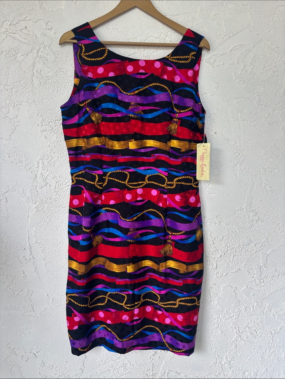 Vibrant Sleeveless Silk Dress